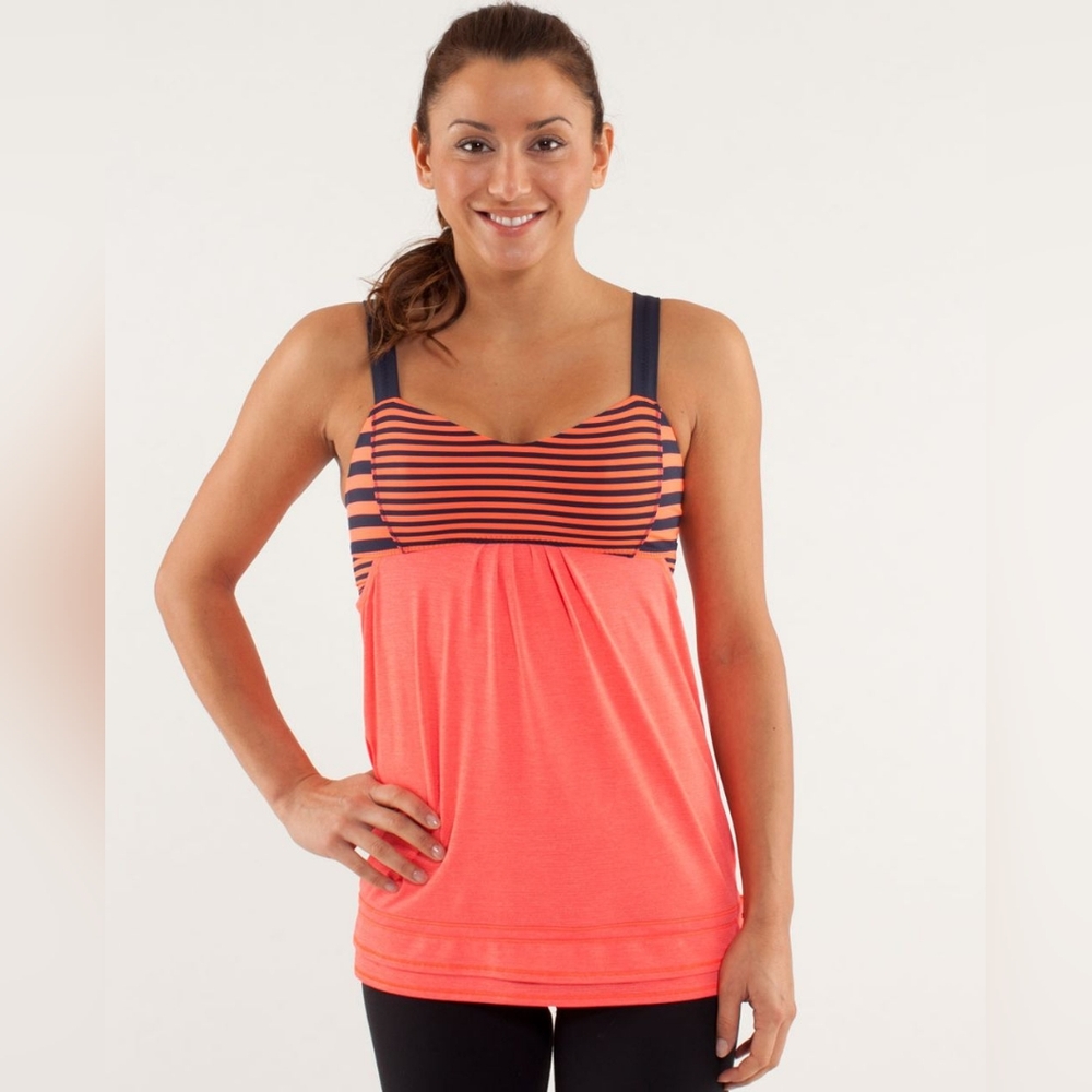 *Flawed* Lululemon Run: Back On Track Tank Light Flare / Classic Stripe Flare